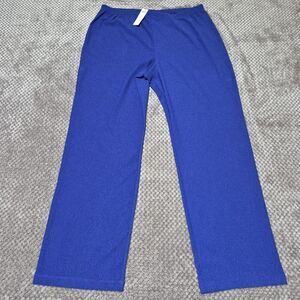 Chico's Slinky No Tummy Pants Travelers US 12/14 Blue Grotto Women 2R Lagenlook